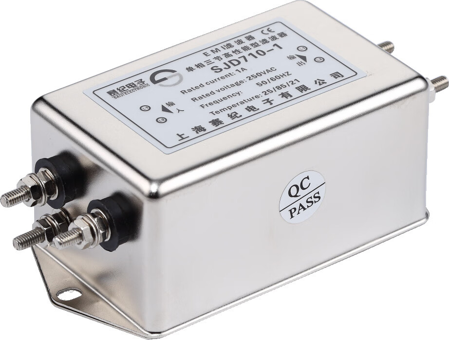 赛纪emi电源滤波器220v单相交流变频伺服抗干扰71061020a端子台 直流