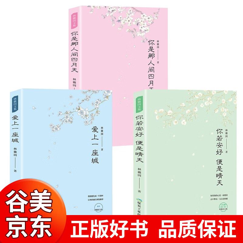 林徽因传作品正版全3册 你是那人间的四月天+爱上一座城+你若安好便是晴天经典文学散文集书籍排行榜书籍畅销书