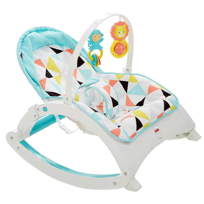 费雪（Fisher-Price）多功能轻便摇椅婴儿安抚哄娃神器摇摇椅躺椅安抚玩具轻便摇椅