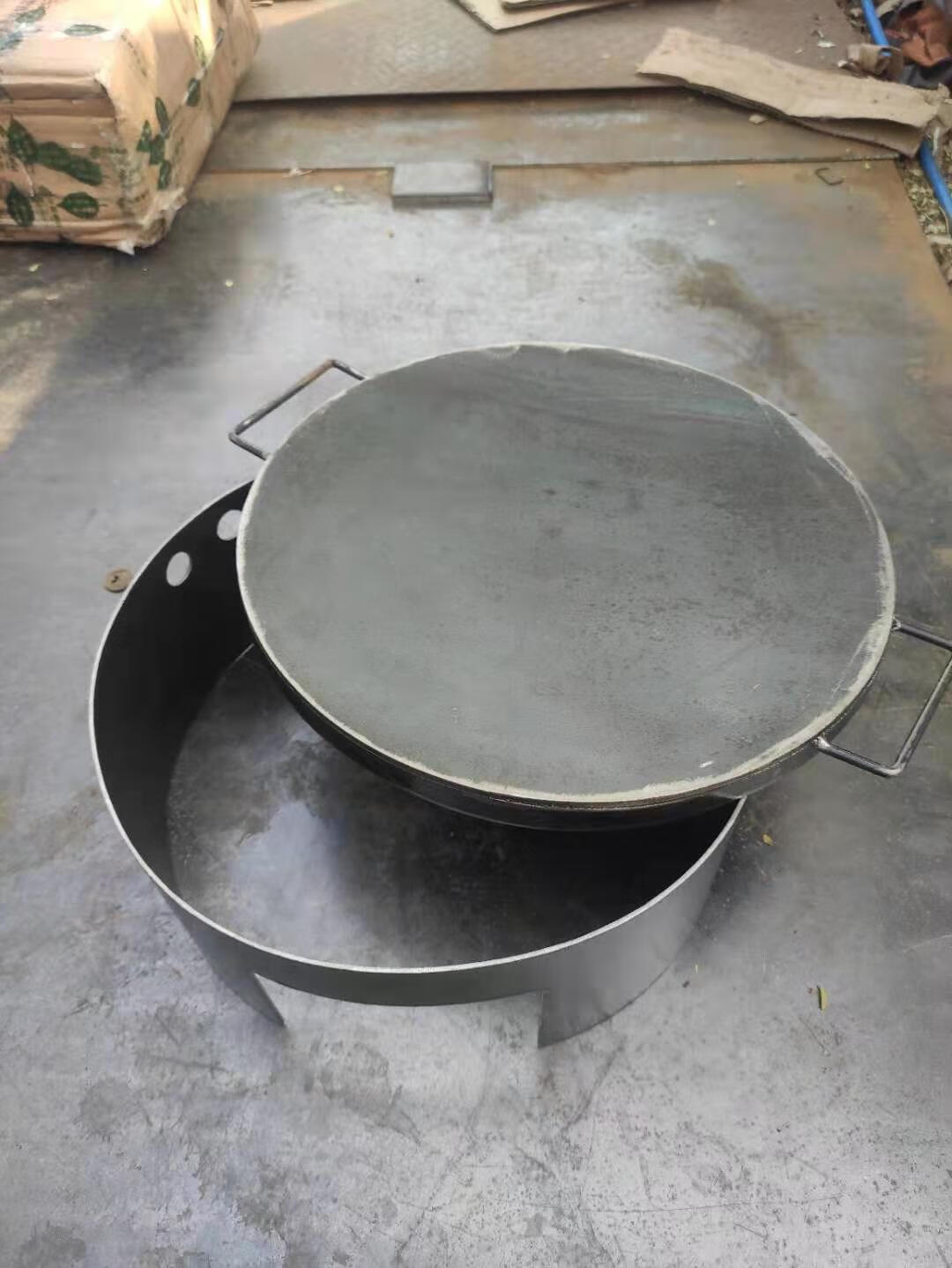 铭汇通烈火牛肉铁板湖南设备 烈火牛肉圆形铁板烧 大烤盘 铁板商用