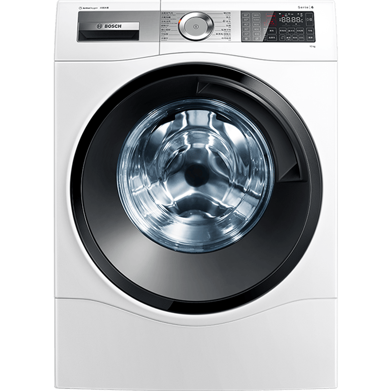 plus会员:bosch 博世 6系列 wgc344b00w 滚筒洗衣机 9kg 白色