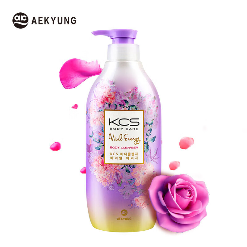 爱敬KCS清新活力沐浴露500ml 韩国进口(沐浴液淋浴露 香氛沐浴乳)