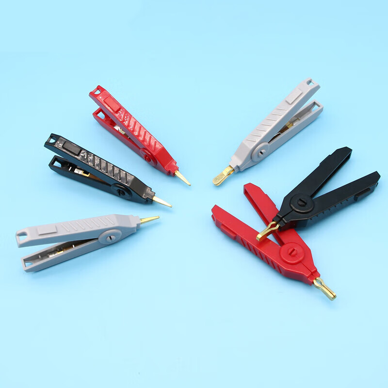 豫泰睿  yjx10035dk平口夹电桥夹全铜镀金开尔文测试夹电阻夹子鸭嘴夹