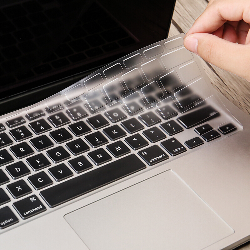 苹果笔记本键盘膜MacBook Pro14键盘套Air13防尘垫Pro16按键保护膜M1配件欧梵伦 透明 MacBook Pro 13.3英寸 A1708