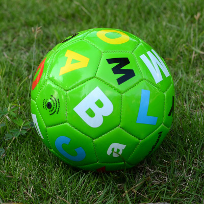 2号彩色字母5号足球幼儿小足球球类玩具宝宝足球皮球玩具 2号(幼儿用)