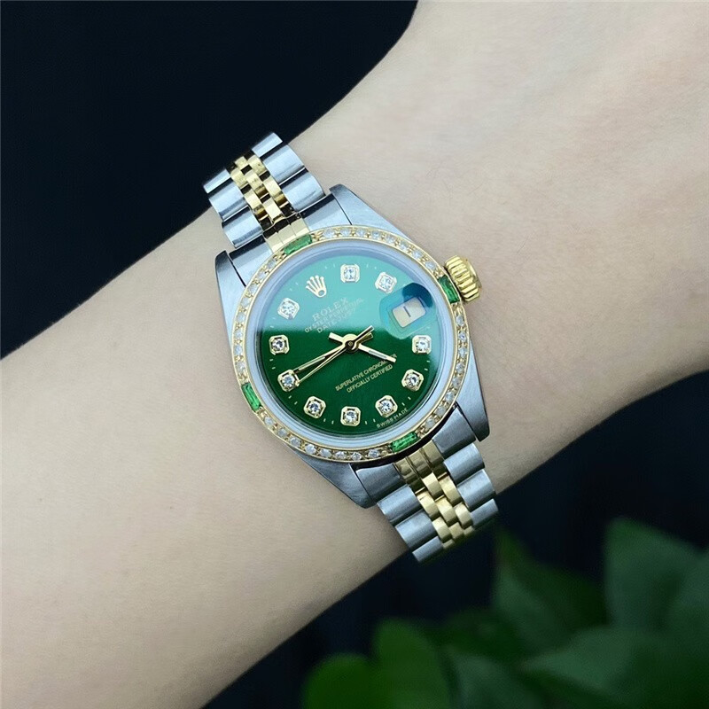 【二手99新】劳力士女表日志系列69173自动机械手腕表18k黄金 精钢 内