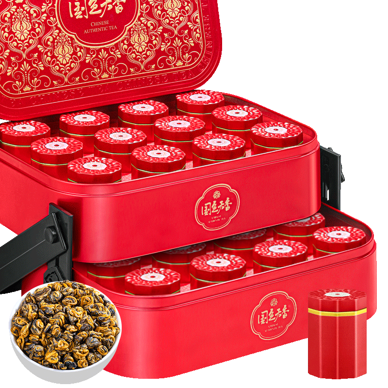 福茗源滇红金螺红茶 特级2025新茶凤庆滇红高端年货茶叶礼盒500g伴手礼