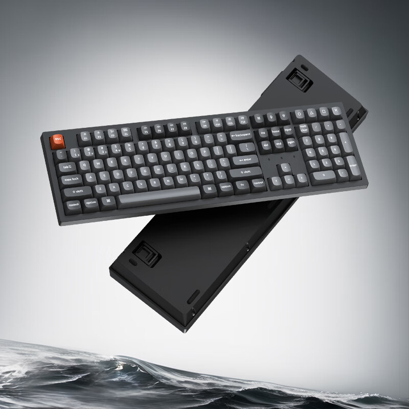 keychron渴创 K10Max 机械键盘 无线三模键盘 客制化键盘 蓝牙办公键盘 QMK/VIA开源改键 支持Mac/Win系统 K10Max 不可插拔 白光 红轴