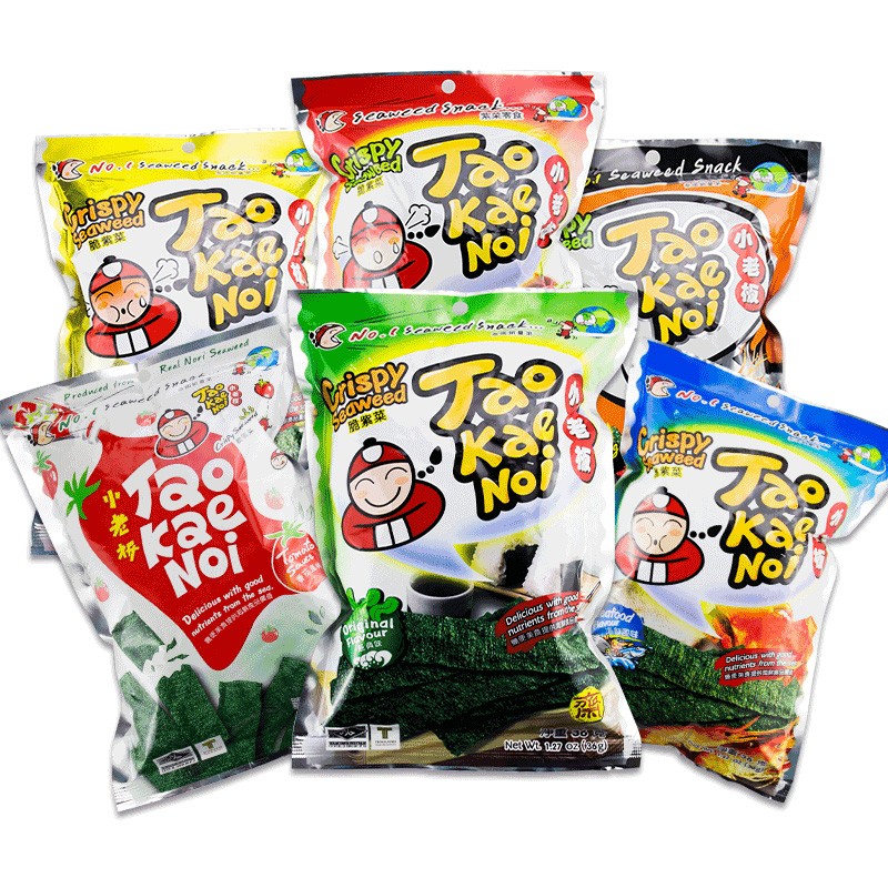 老板仔（Tao Kae Noi）海苔片泰国原装进口经典香脆海苔炸海苔袋装年货零食大礼包 番茄味 32g 两包怎么样,好用不?