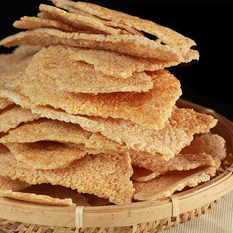 多味队长农家手工锅巴安徽特产大锅油炸大米零食小吃柴火土灶 原味