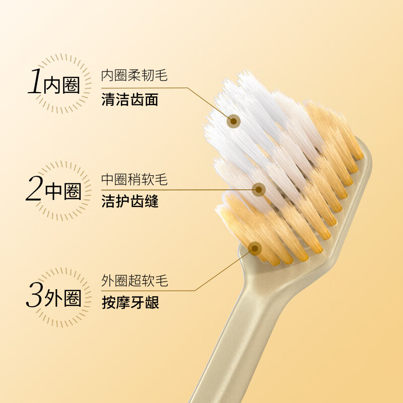 惠百施（EBISU）牙刷65孔2支 进口中毛软毛宽幅大头手动成人牙刷深层清洁情侣款 【高效清洁除垢】65孔中毛 2支