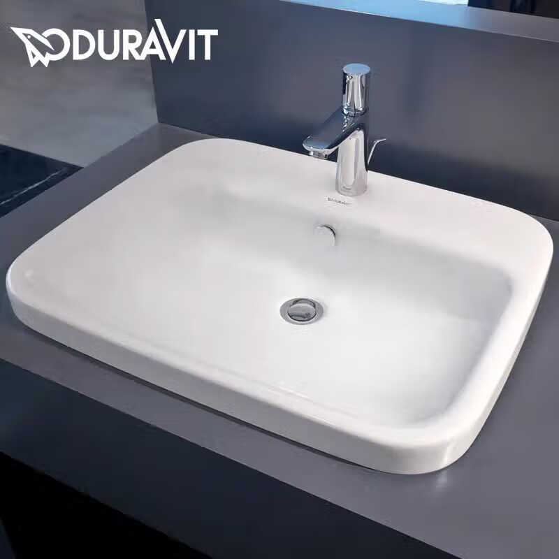 杜拉维特duravit杜拉维特同款嵌入式脸盆台上式有溢水口陶瓷面盆
