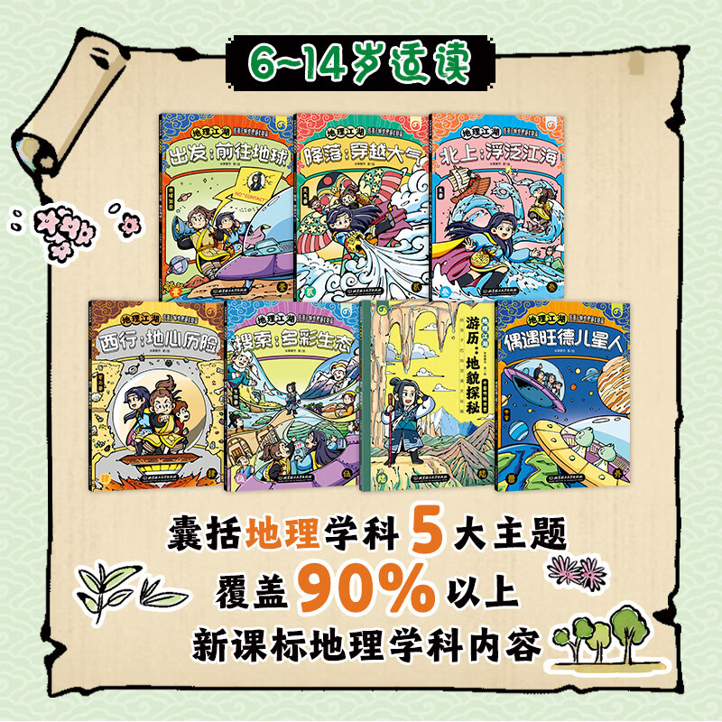 地理江湖：给孩子的地理通关秘籍（套装全7册）暑假阅读暑假课外书课外暑假自主阅读暑期假期读物详情图