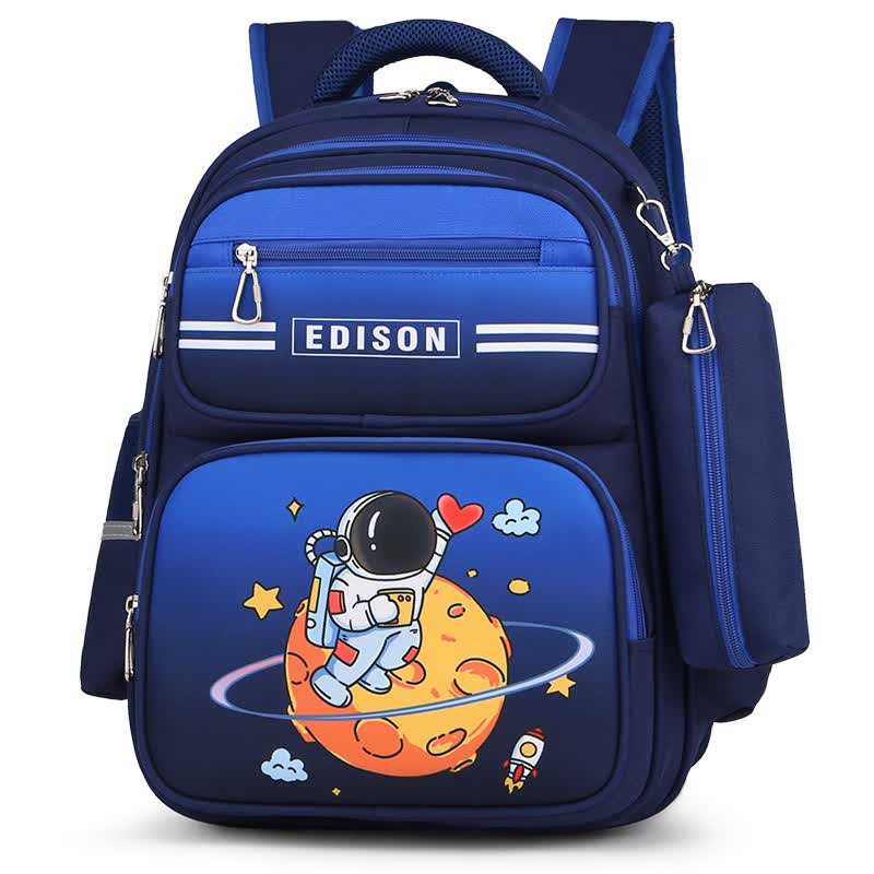 Edison爱迪生小学生书包男孩大容量反光儿童背包2238-3火星宇航员高性价比高么？