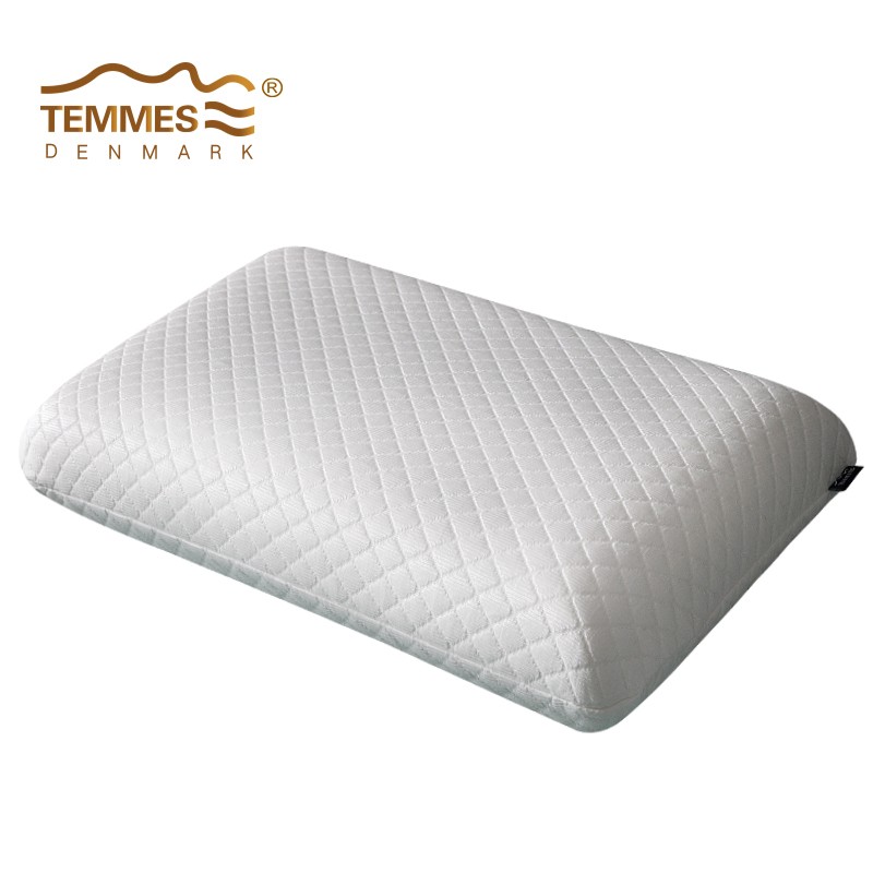 TEMMES 丹麦泰梅斯 记忆棉慢回弹颈椎护颈记忆枕深睡成人枕头枕芯 高分子滑爽冰丝 单只 软弹释压芯材