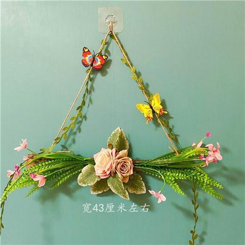 工匠时光diy毛线花环挂件装饰壁挂墙壁墙上客厅房间壁饰田园现代简约