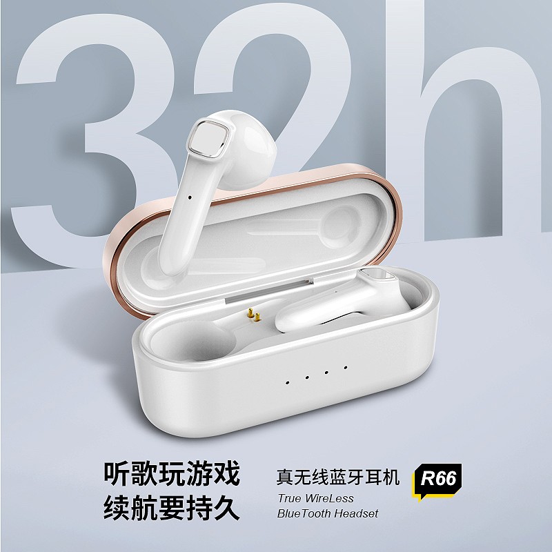 摩集客（MOGCO） AMPE双耳真无线手机蓝牙耳机运动户外跑步耳塞式适用于苹果三星小米VIVO华为 白色