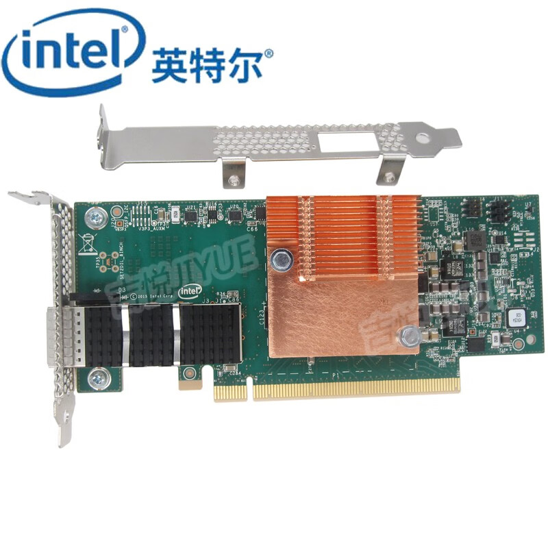 英特尔（intel）单口100G光纤网卡100HFA016LS 单端口PCIE X16 100G网卡
