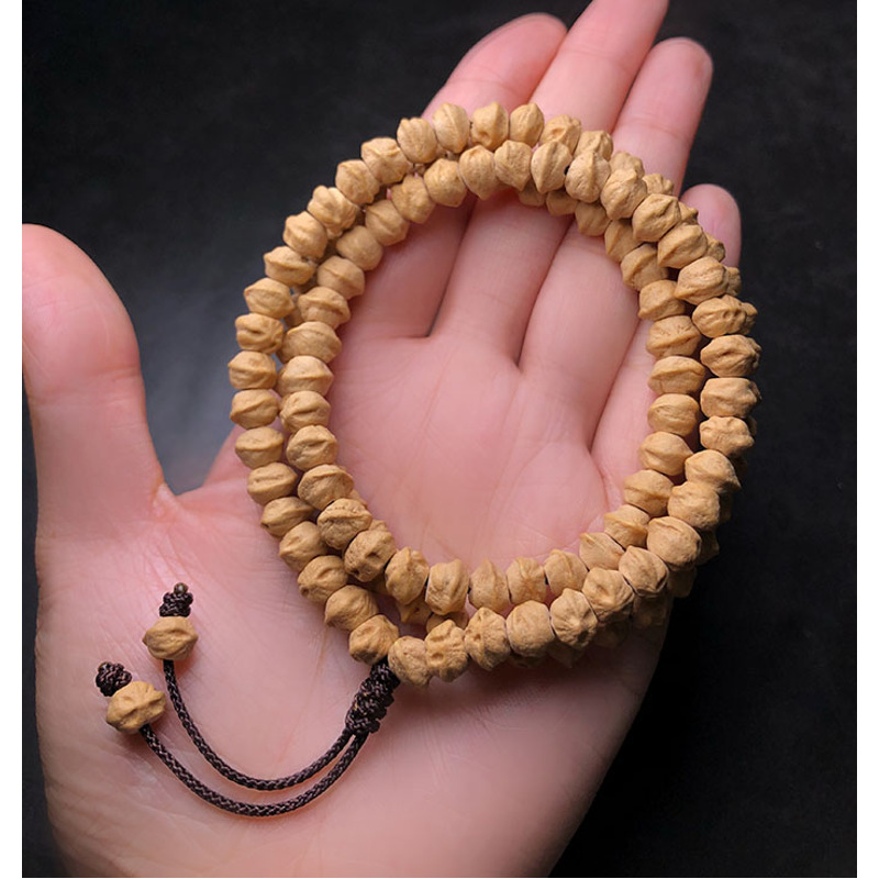 新品精品热振寺横打百香籽手串 高油高密油皮百香籽菩提佛珠念珠手链