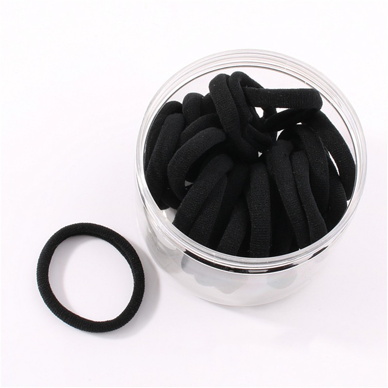 男士扎头绳男黑色简约发绳头饰品皮套绑扎头发圈简单橡皮筋加粗高弹力