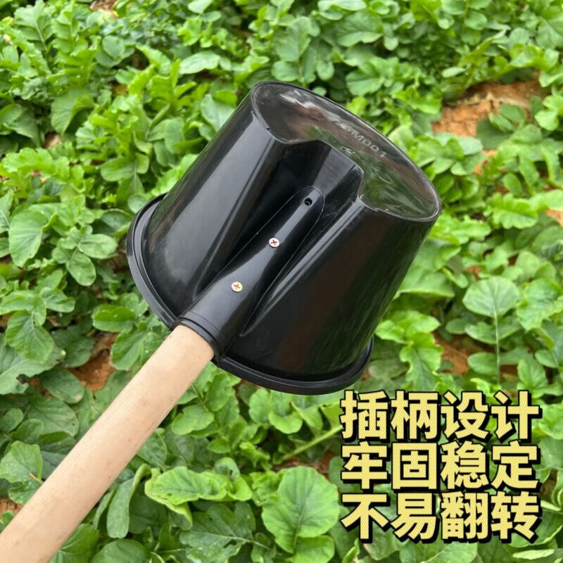 【甄选直发】农用工具粪瓢长柄水瓢浇水灌溉熟胶牛津材质牛筋特大 大号粪瓢