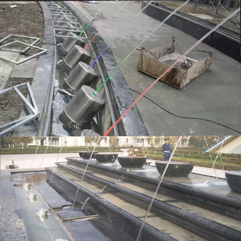 波光跳泉喷头定制互动感应珍珠跳跳泉音乐喷泉设计施工安装厂家 红色