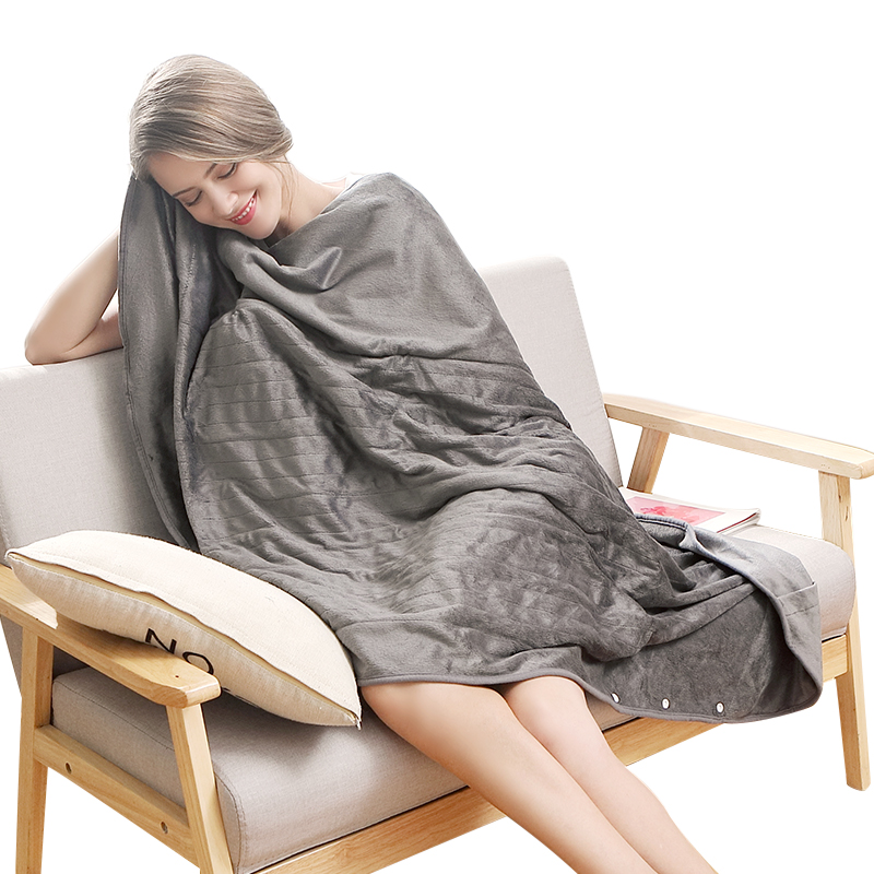 美国Tech Love 小电热毯TK146×90-1S单人暖身毯电褥子电暖毯午睡毯电热被子发热毯护膝毯办公室取暖神器