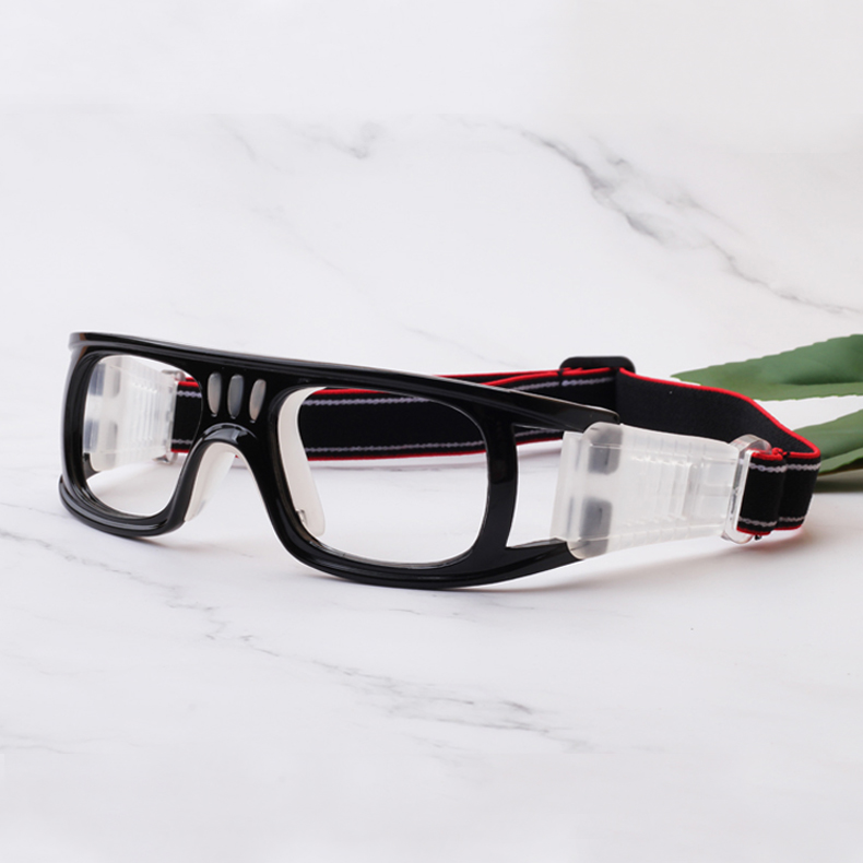 路迪森（LUDISEN）运动近视眼镜打篮球镜框配近视足球眼镜防撞击护目镜可配有度数男 框+配1.61超韧镜片（留言度数）