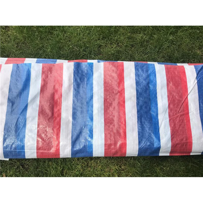 扑哩扑剌工地围挡塑料布彩条布三色防防晒遮阳花布装修铺地防尘防水花