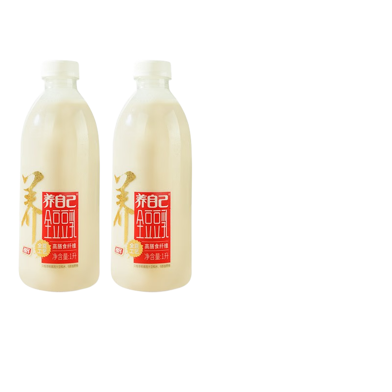 祖名全豆豆乳豆奶早餐0乳糖豆奶营养植物蛋白质 1L*2瓶家庭装