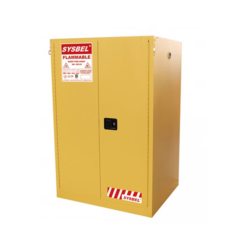 西斯贝尔SYSBEL WA810861 易燃液体安全储存柜 自动门 90Gal/340L 黄色 1台装