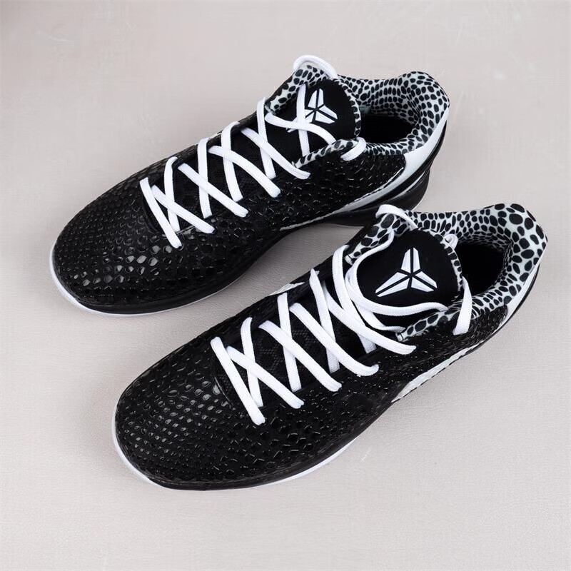 叔只豹protro zk6黑白天使 曼巴2号 男女实战篮球鞋 cw2190-002 6/c