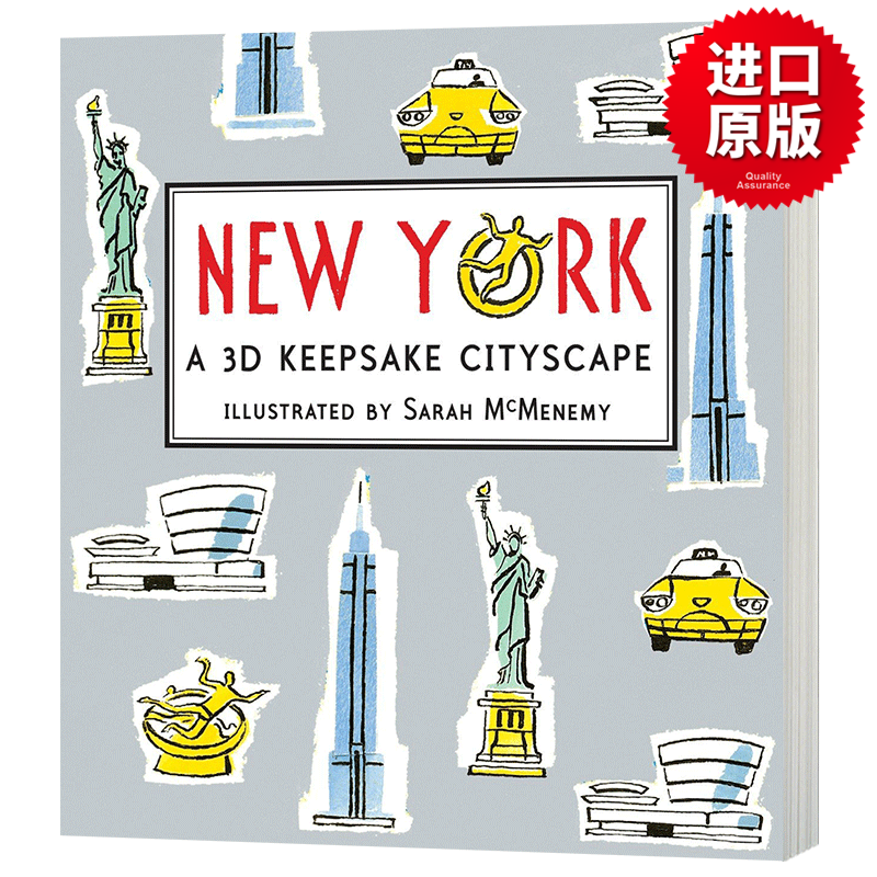 纽约 3D全景立体书 小开本 New York A 3D Keepsake Cityscape 精装 英文原版儿童图书 进口英语书籍