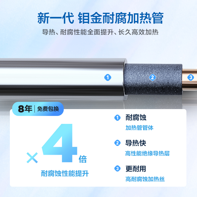 海尔（Haier）80升电热水器 变频速热 6倍增容 80度高温健康沐浴 智能远程操控 EC8002-JC5(U1) *