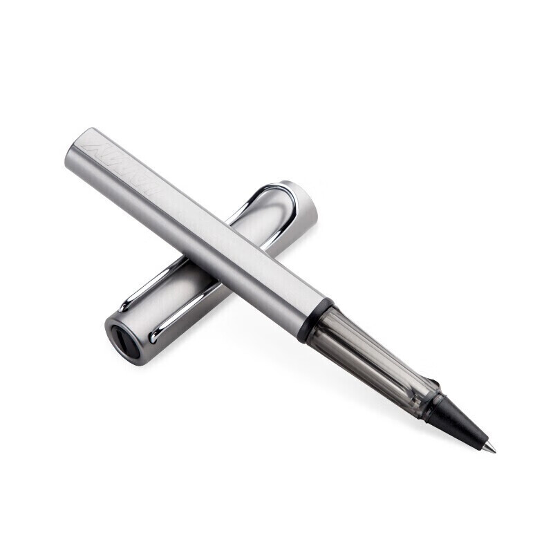 凌美（LAMY）宝珠笔Al-star恒星系列银灰色铝笔杆黑色圆珠笔德国进口0.7mm