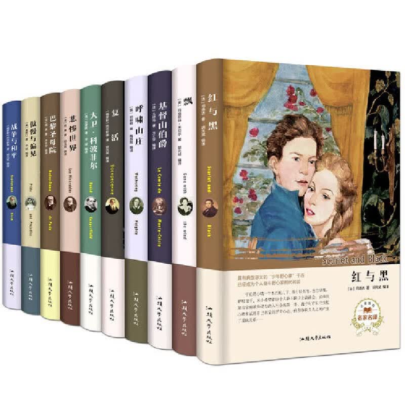 世界经典文学名著小说 红与黑/悲惨世界/飘/呼啸山庄/巴黎圣母院/雾都孤儿/傲慢与偏见/复活等！