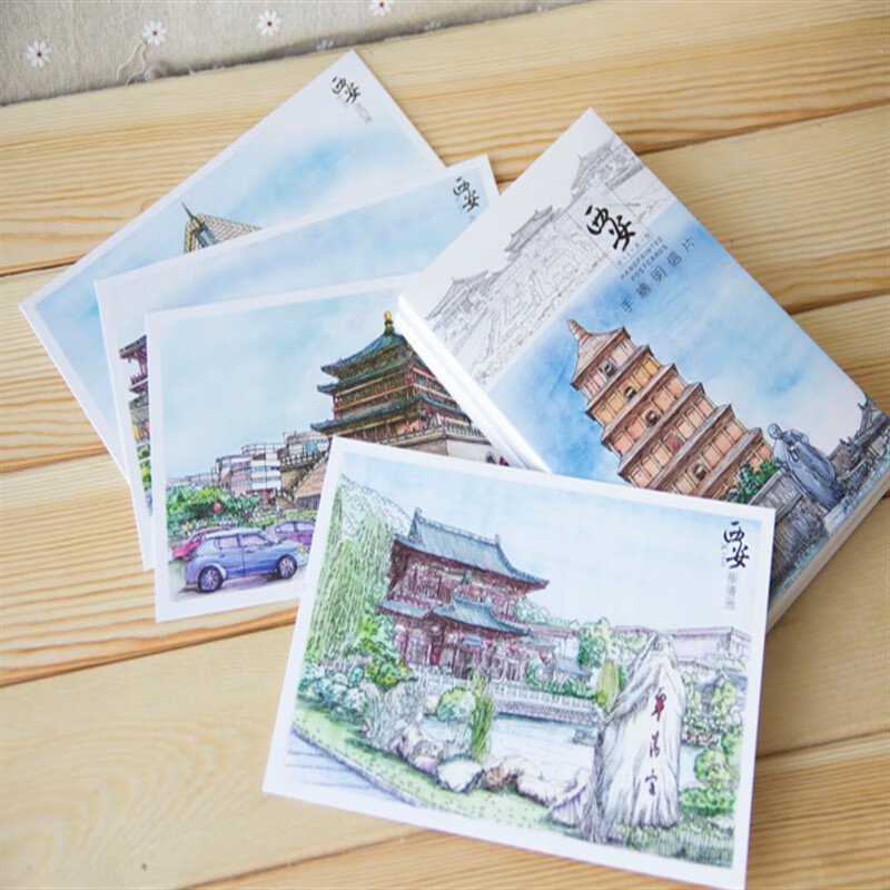 中国城市明信片风景创意文艺旅游纪念礼物大