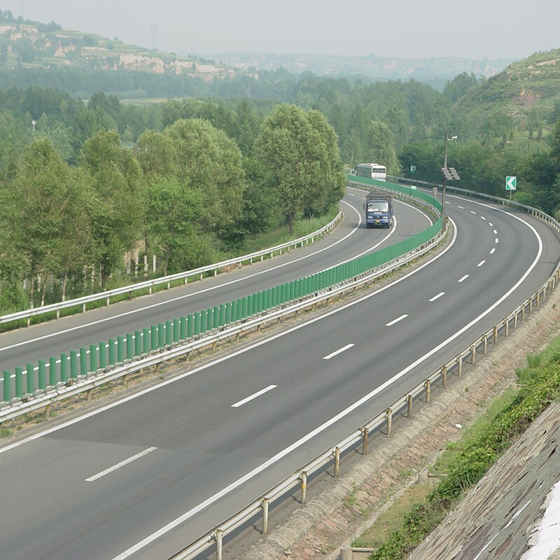 高速公路防眩板 玻璃钢道路遮光板 反s型树叶型塑料挡板