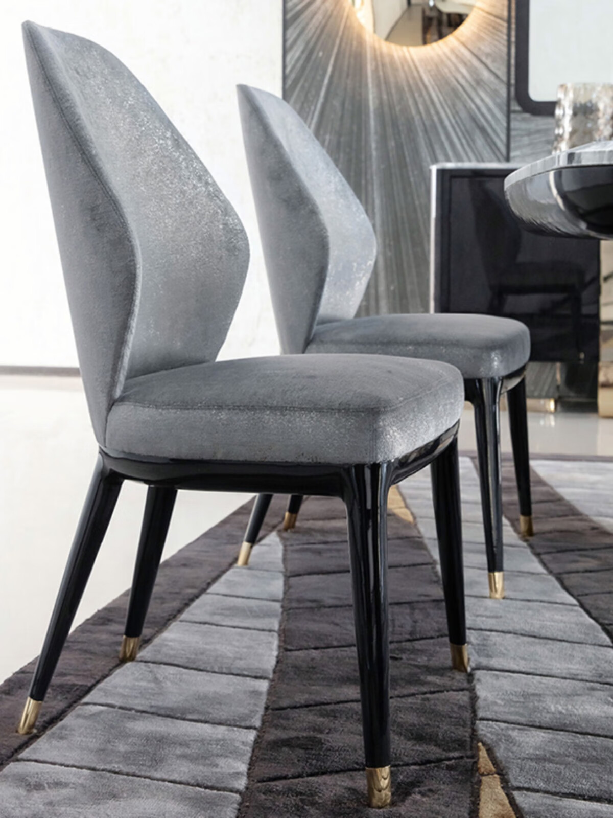 意式极简餐椅意大利轻奢设计师靠背餐厅椅子后现代高端餐桌椅组合