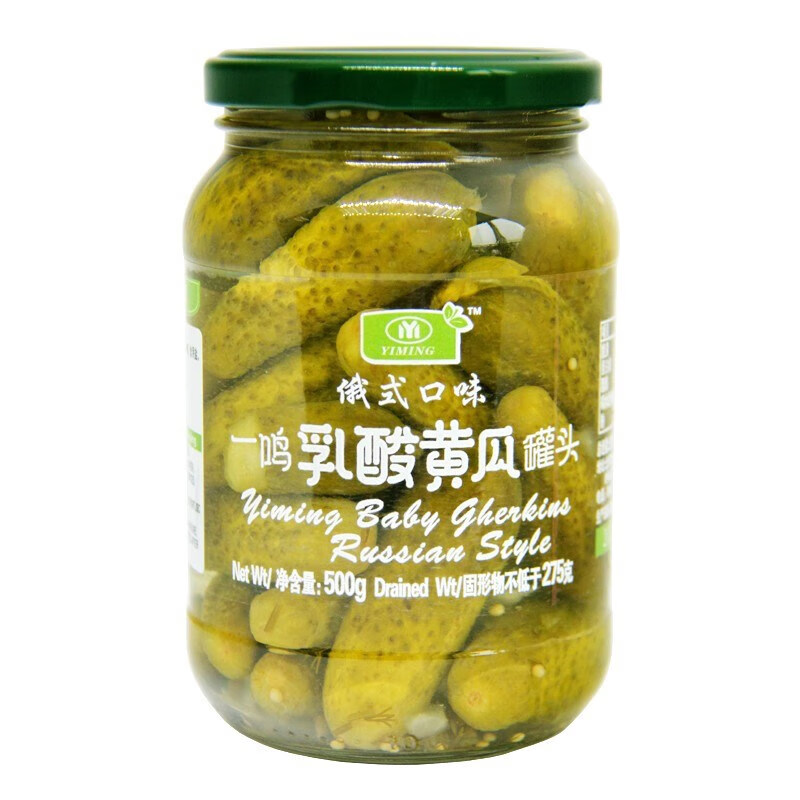酸黄瓜 腌制咸菜 酸脆爽口汉堡黄瓜容 500g乳瓜越南产保质期2025年4月
