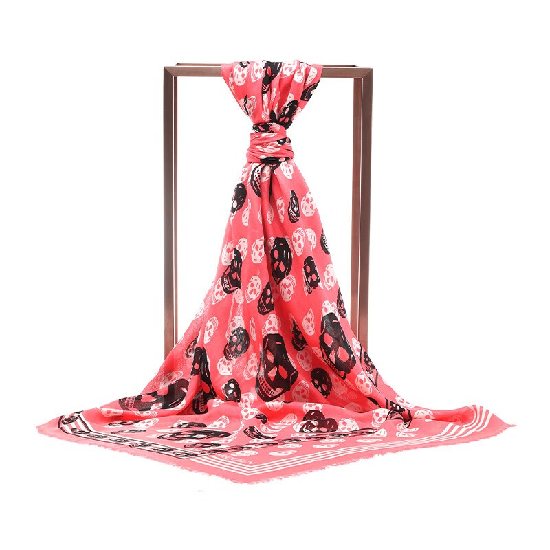 亚历山大麦昆(alexander mcqueen)麦昆女士骷髅头丝巾6571813418q