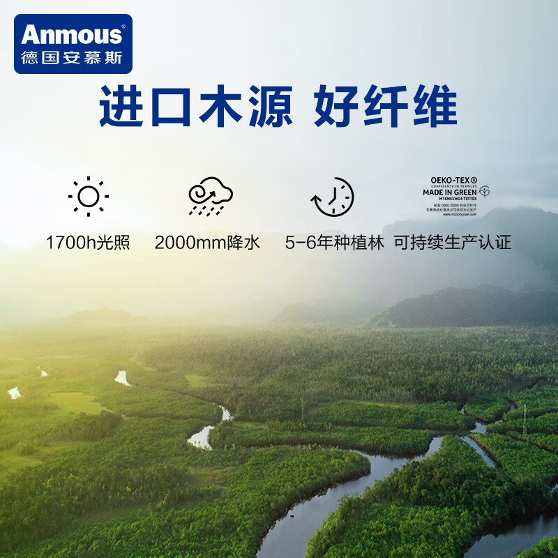 安慕斯（Anmous）绵柔巾一次性婴儿洗脸巾新生儿宝宝加厚棉柔亲肤洁面巾家用抽纸巾 80抽*6包【95%选购】