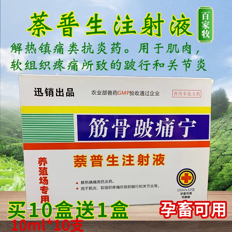 迅销 奈普生注射液兽药猪牛羊关节炎链球菌感染跛行关节风湿解热镇痛