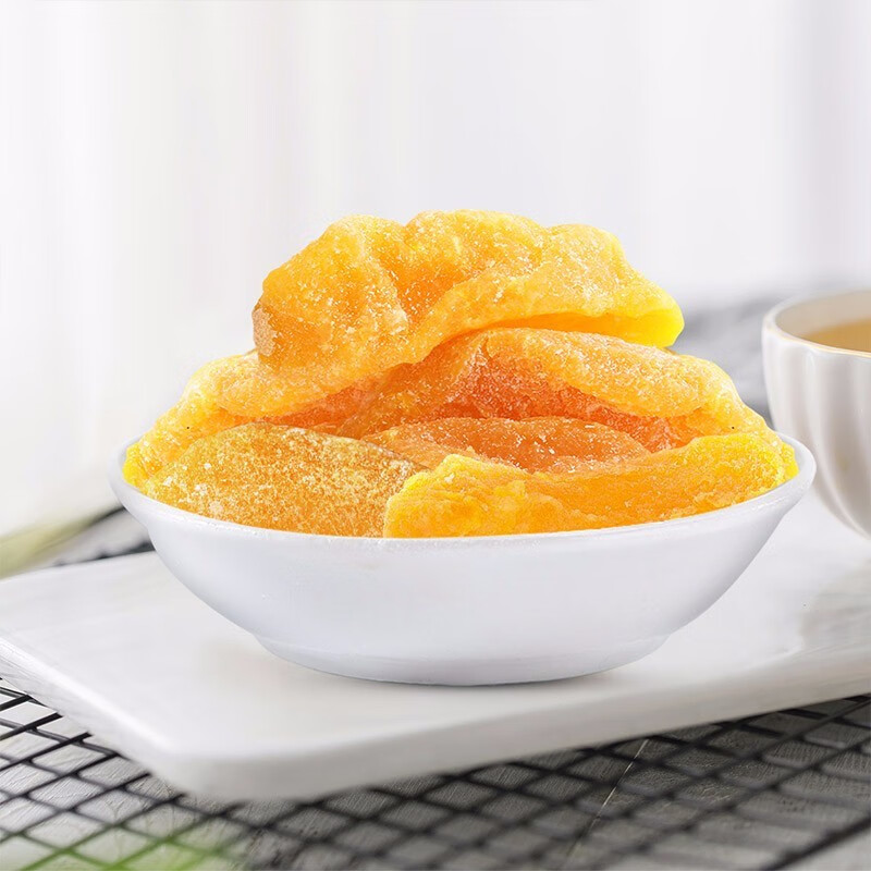 味滋源果干蜜饯果脯 酸甜可口办公室休闲小零食 黄桃干45g/袋 3袋