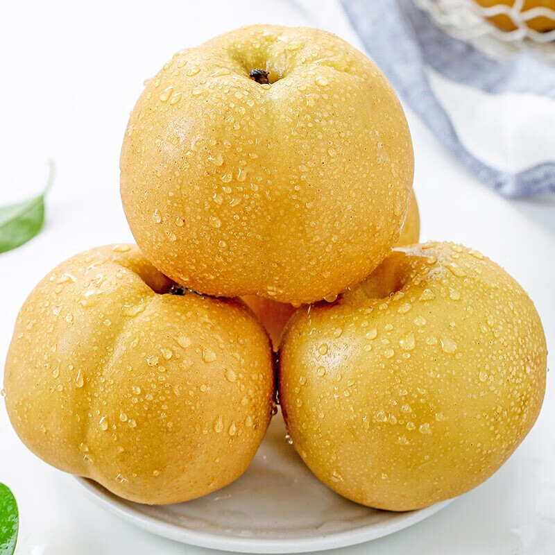 plus会员:山东莱阳秋月梨老树秋月冰糖梨 单果5两起 1斤尝鲜装【拍5件