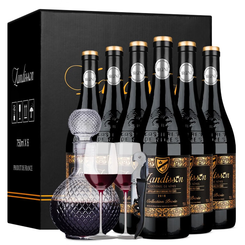 勆迪(LANGDI)【获奖AOP】法国原瓶进口勆迪私家珍藏干红葡萄酒750ml*6红酒整箱高性价比高么?