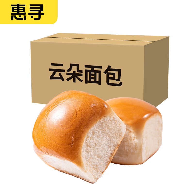 惠寻惠寻京东自有品牌乳酸菌夹心吐司面包手撕面包休闲食品下午茶 云朵面包 150g