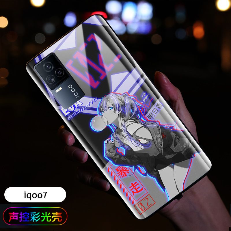 栗好嘉*EVA明日香vivoiqoo13手機(jī)殼動(dòng)漫iqoo12pro來電發(fā)光5g全包11防摔液態(tài)玻璃11保護(hù)套 iqoo12【明日香】