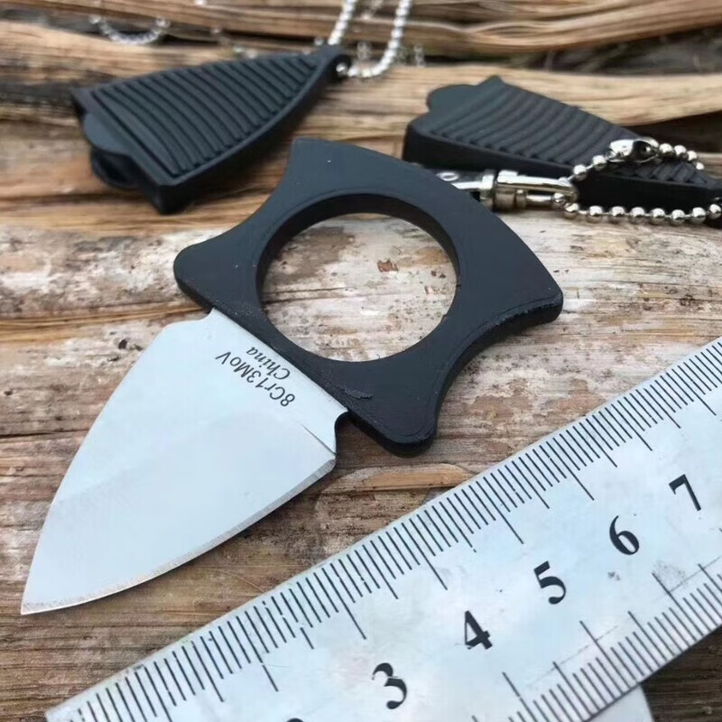 宰搂防身武器指环指虎合法虎指四指拳虎齿户外刀edc刀随身防60以下20m 高硬度指环