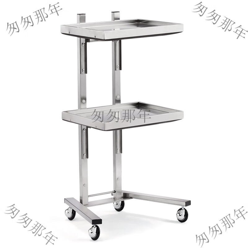 匆匆那年（Congcongnanian）美發(fā)車不銹鋼工具車日本發(fā)廊折疊手推車染燙美甲工具車美容車 不銹鋼推車 40x30x86cm  官方標(biāo)配